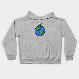 World drawing Kids Hoodie